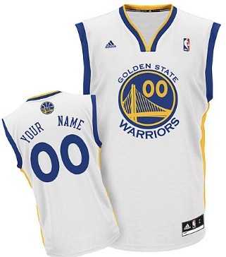 Men & Youth Customized Golden State Warriors White Jersey